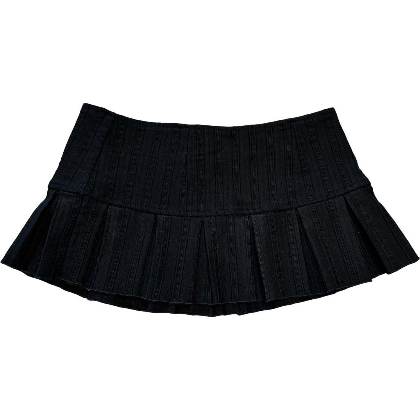 Pleated mirco-mini skirt