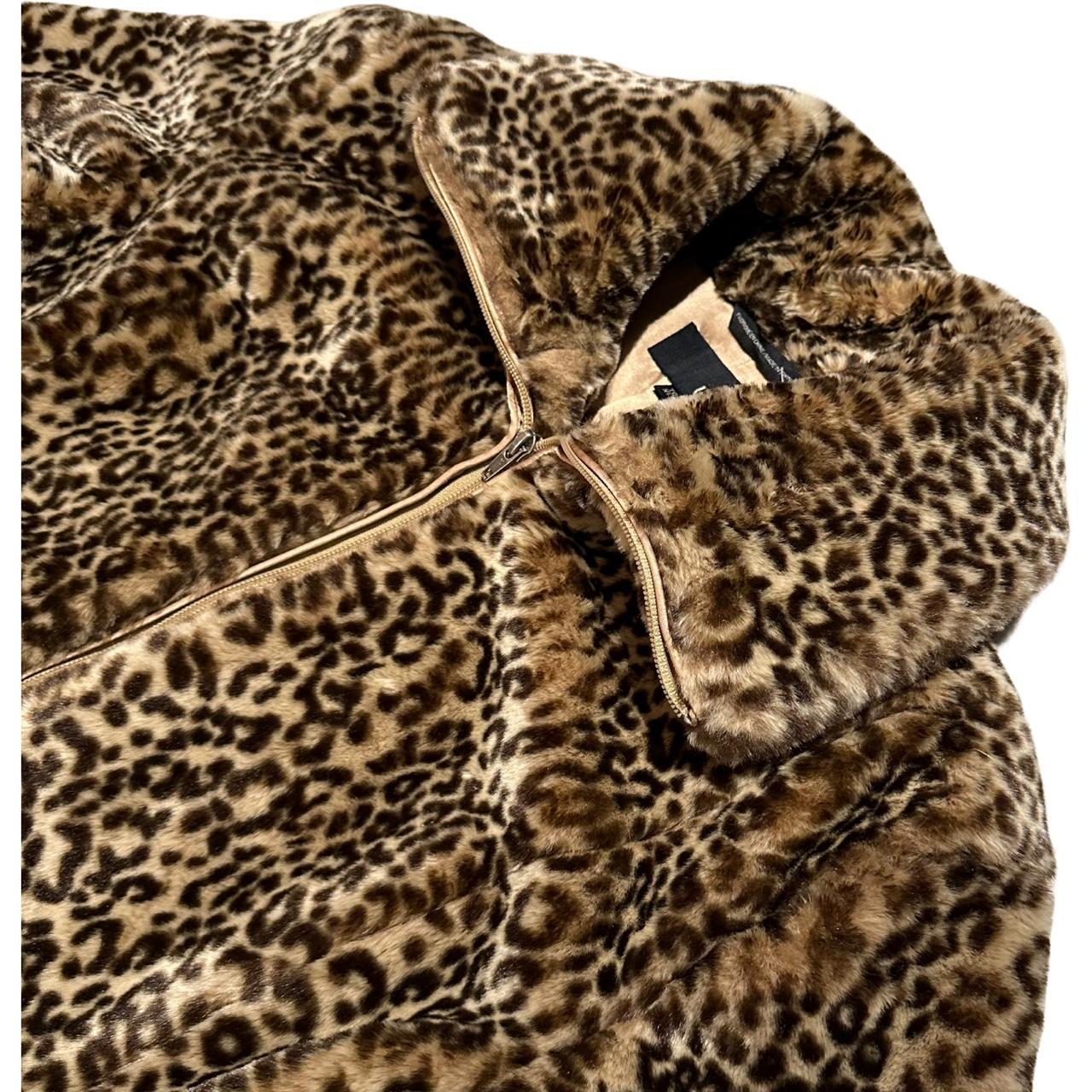 Faux Fur Cheetah Print Jacket
