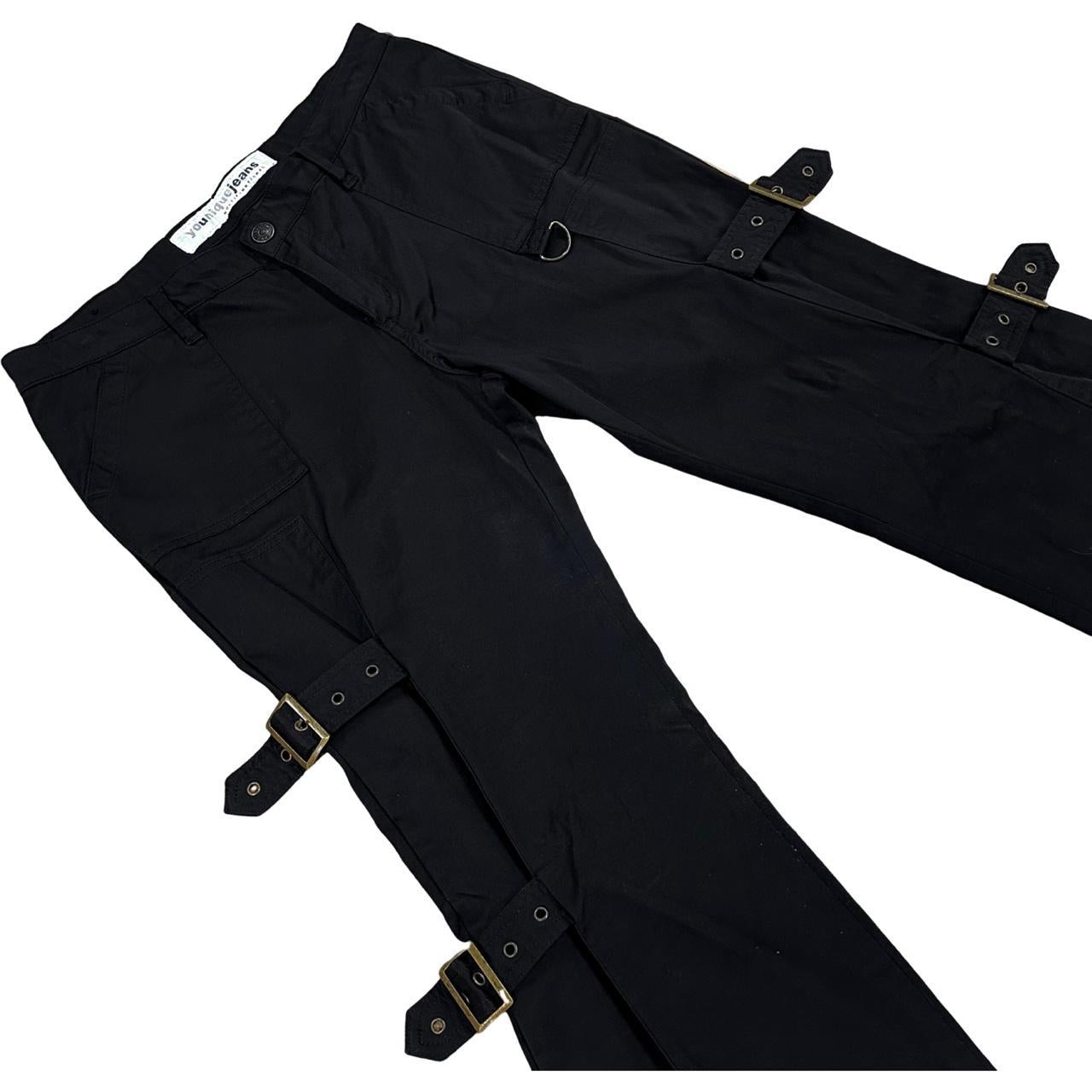 Buckle Flared Trousers