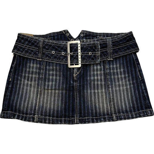 Parasuco Denim Mini Skirt with belt