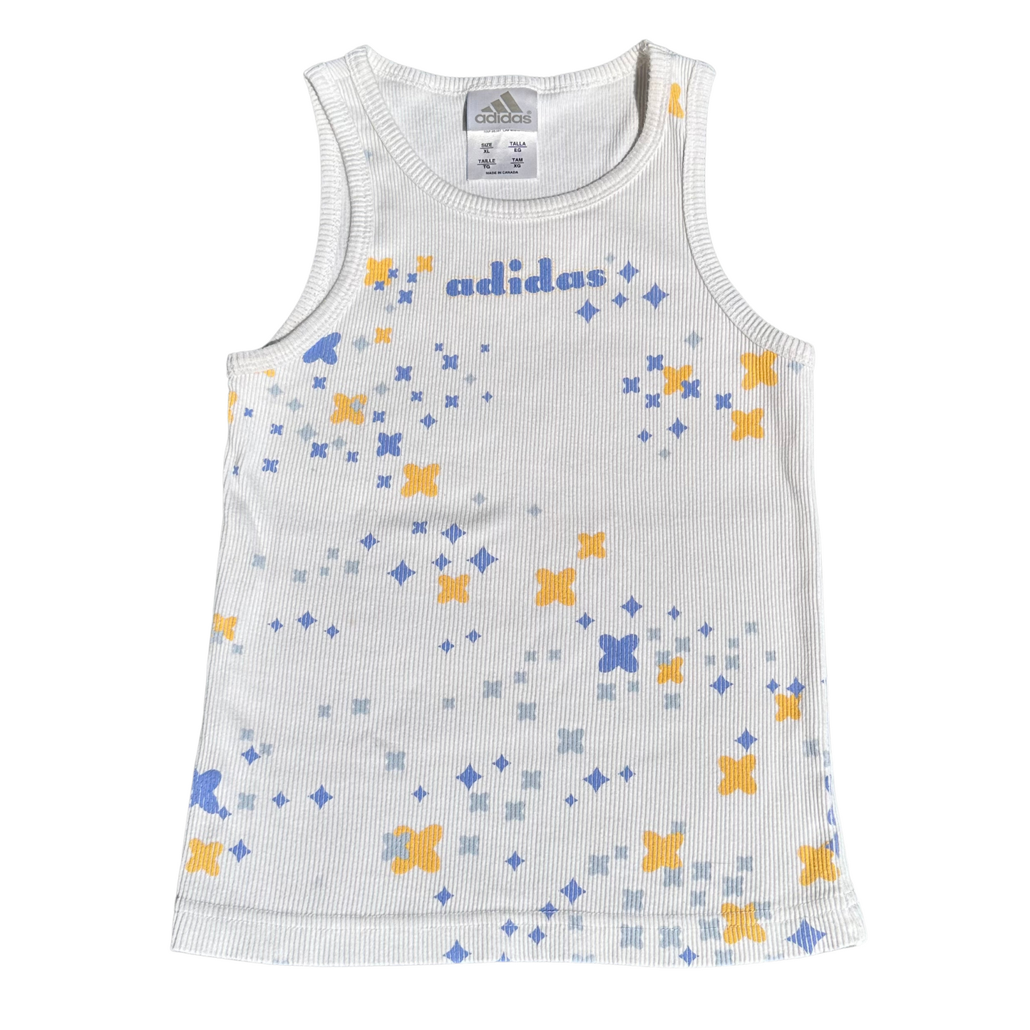 Graphic adidas ribbed tank