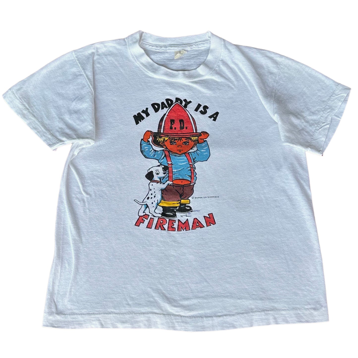 Daddy’s a firefighter baby tee