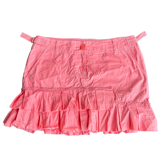 Bebe frilly cargo mini skirt