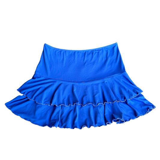 Frilly hem detail mini skirt