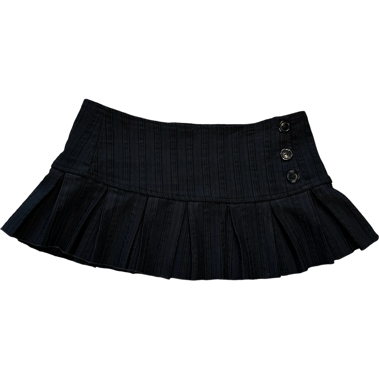 Pleated mirco-mini skirt