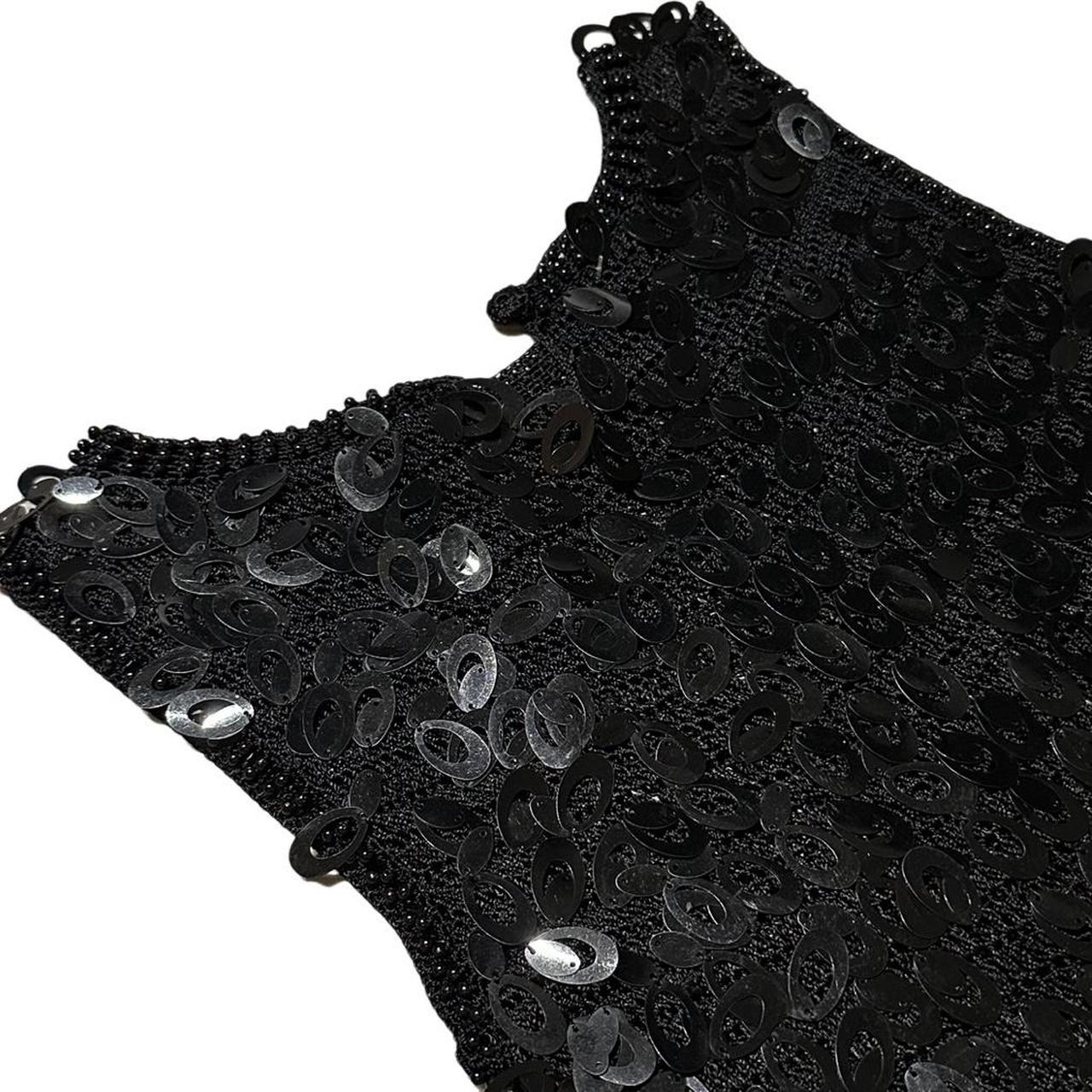 Knitted Tank With All Over sequin detail